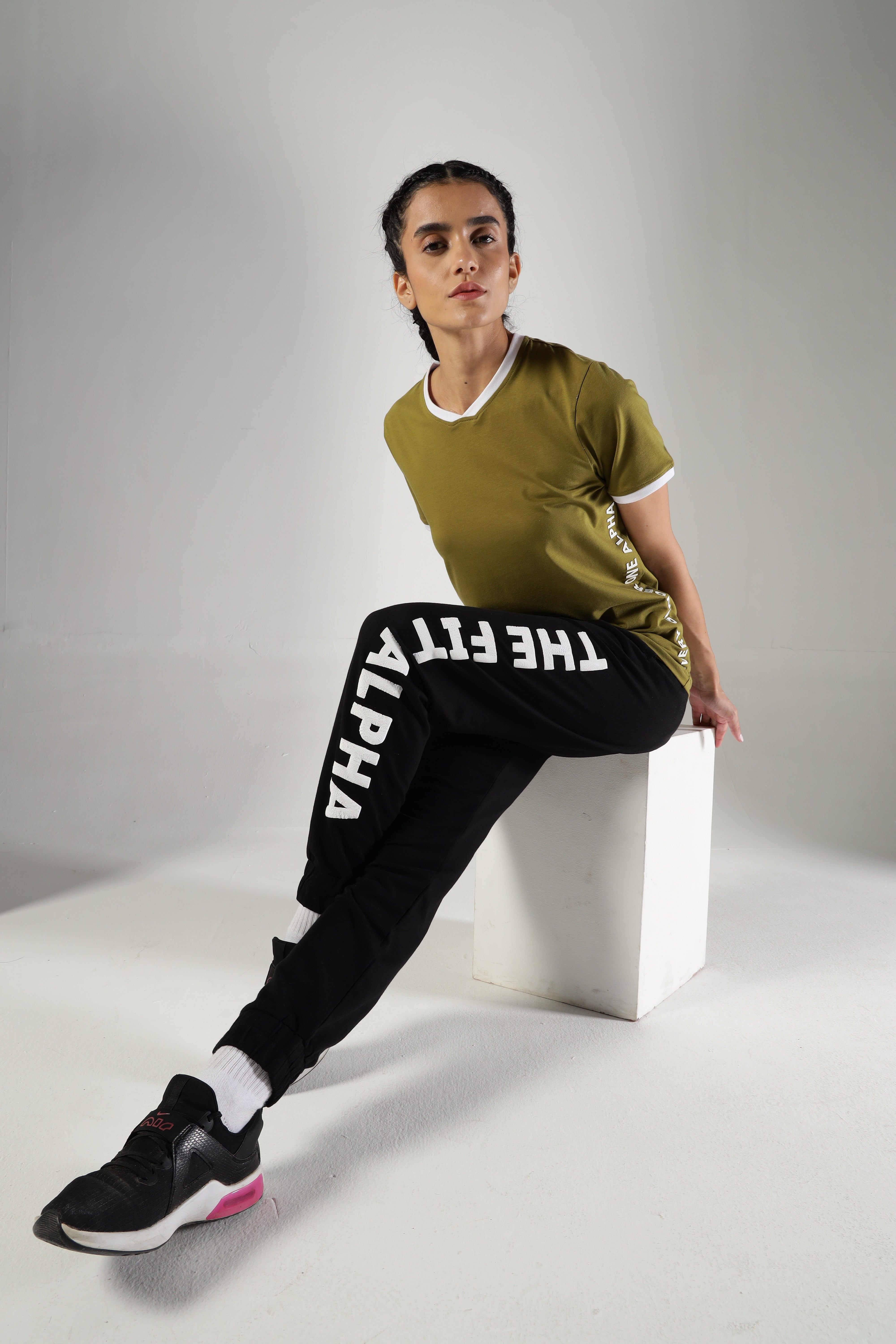 Cotton Terry Unisex Joggers - Black