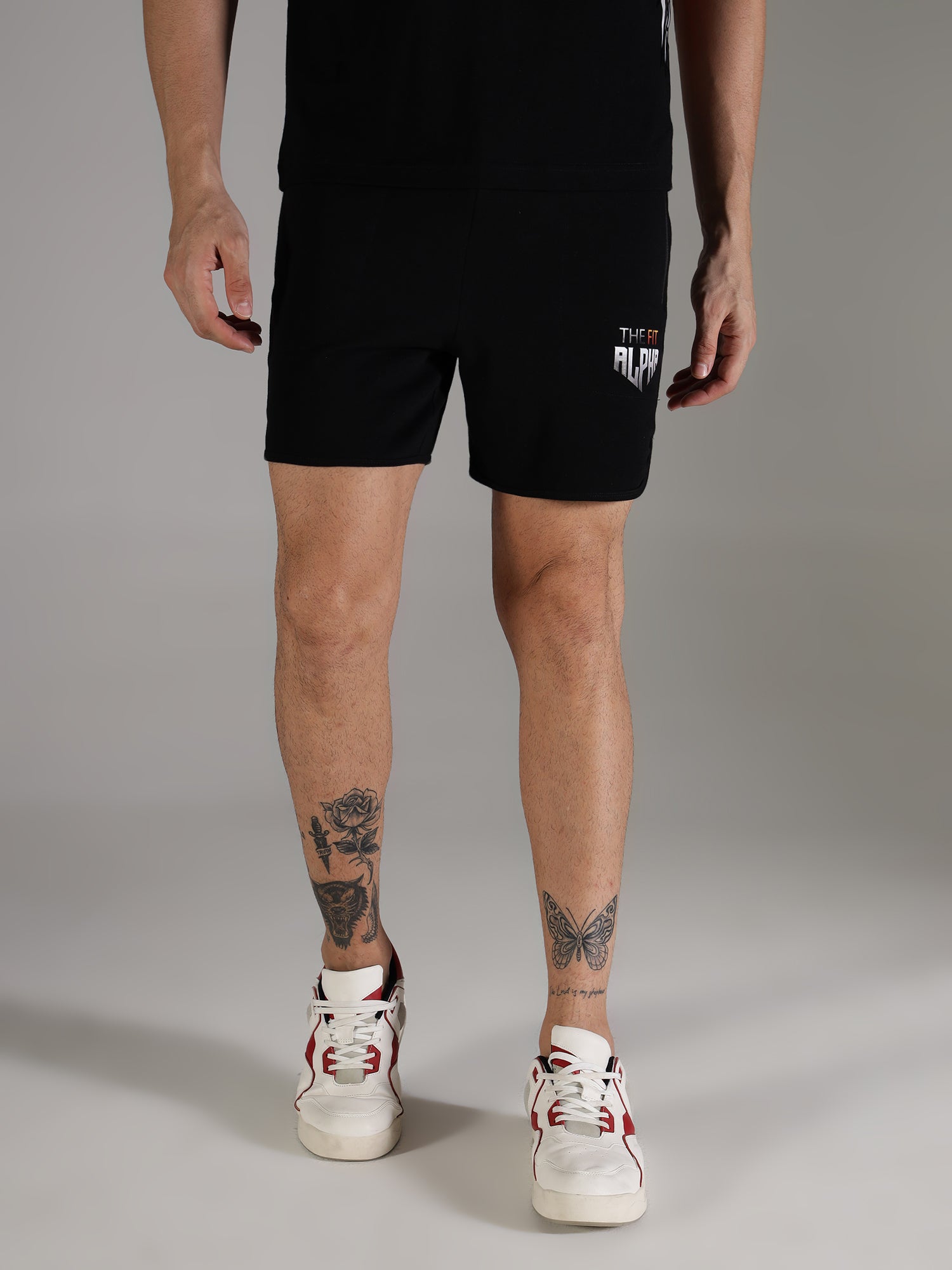 Cotton Terry Unisex Shorts - Black