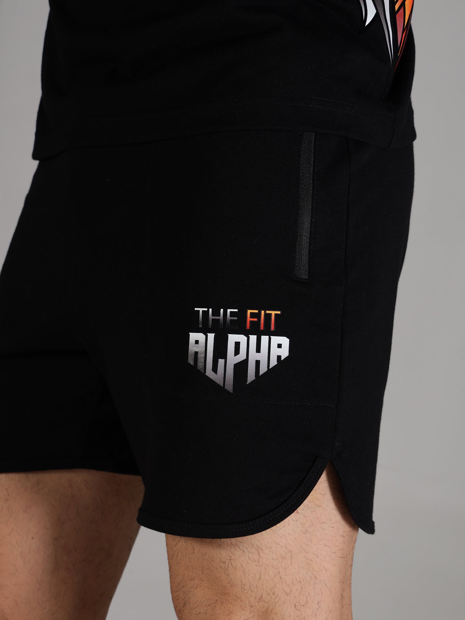 Cotton Terry Unisex Shorts - Black