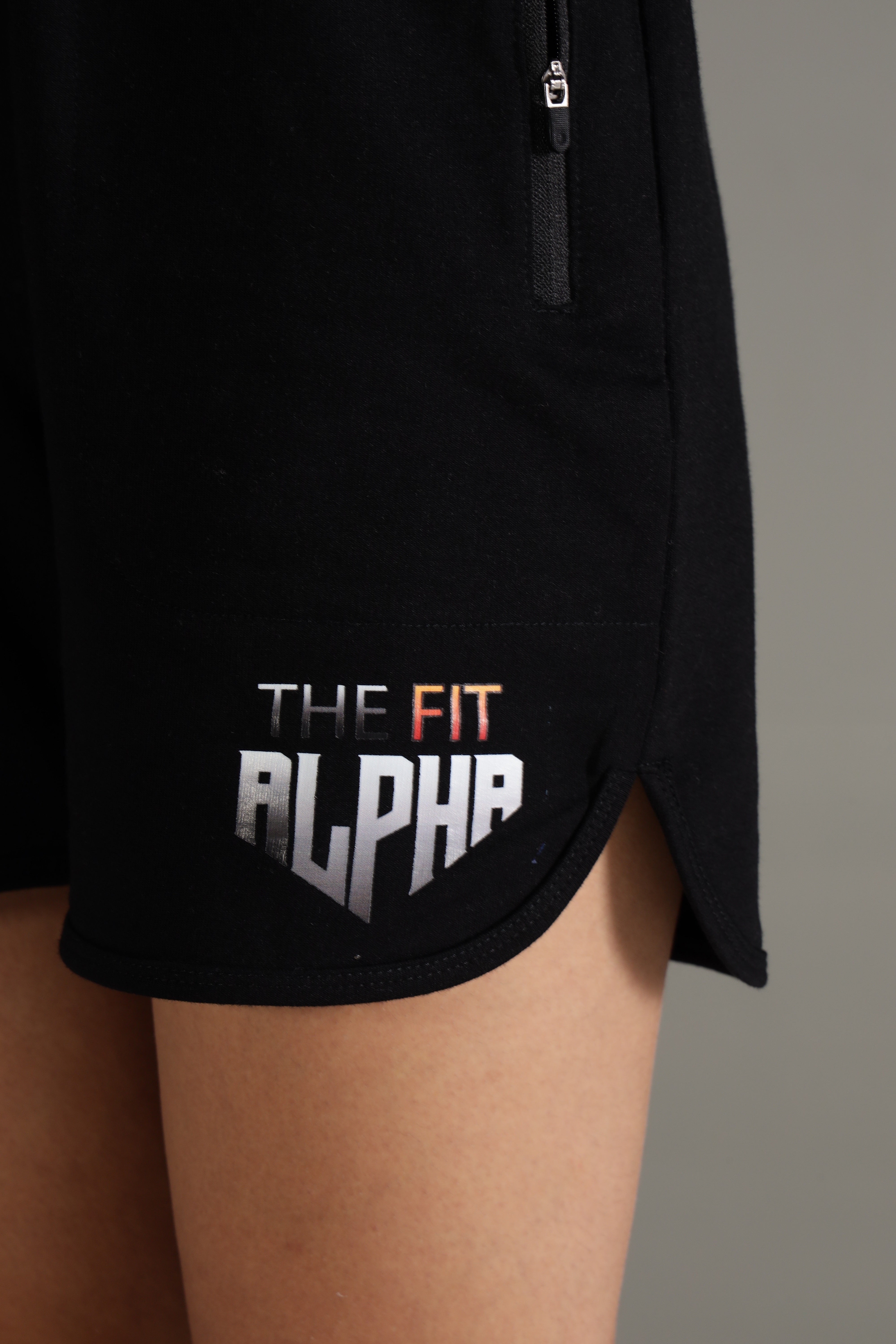 Cotton Terry Women Shorts - Black