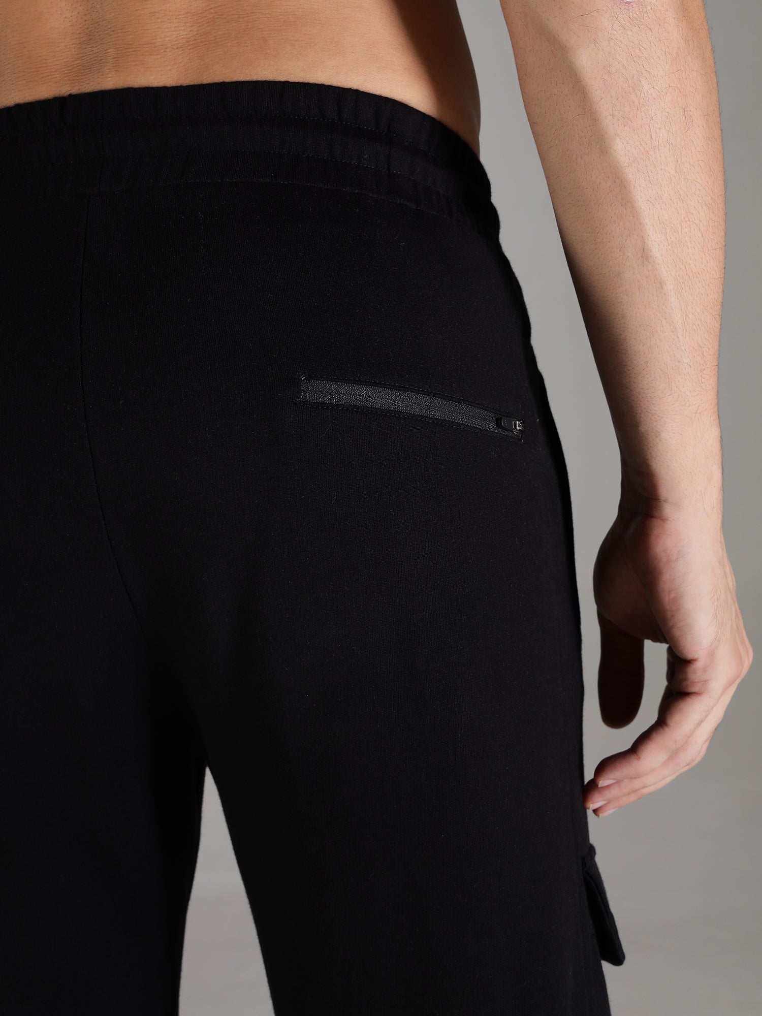 Cotton Terry Men's Joggers - Black