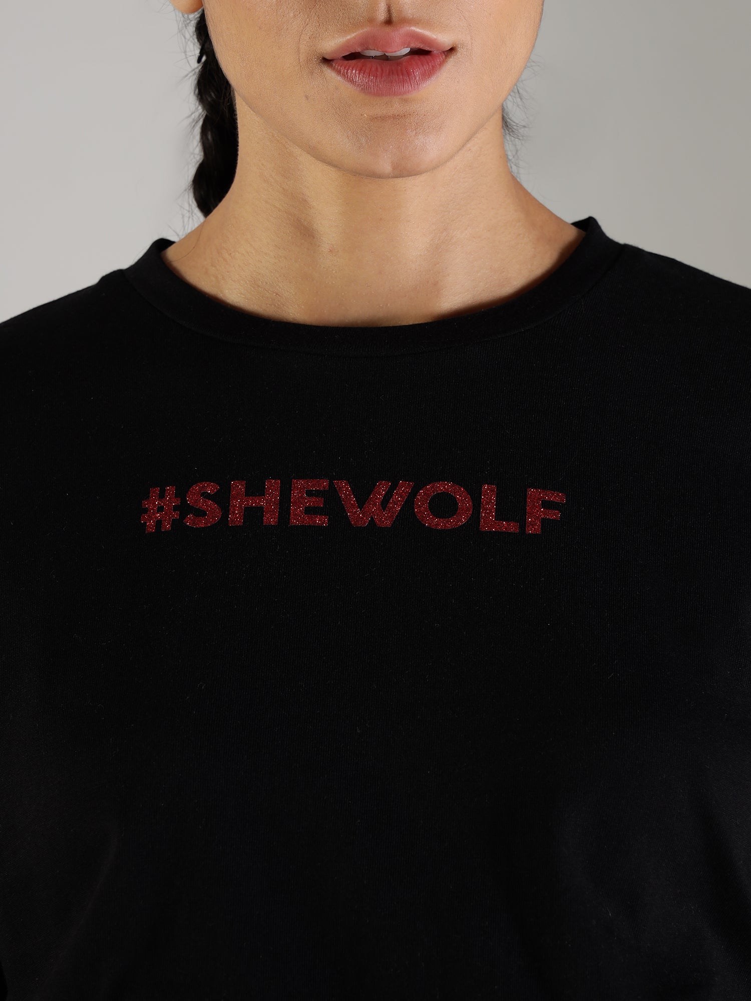 Shewolf Oversized Top - Black