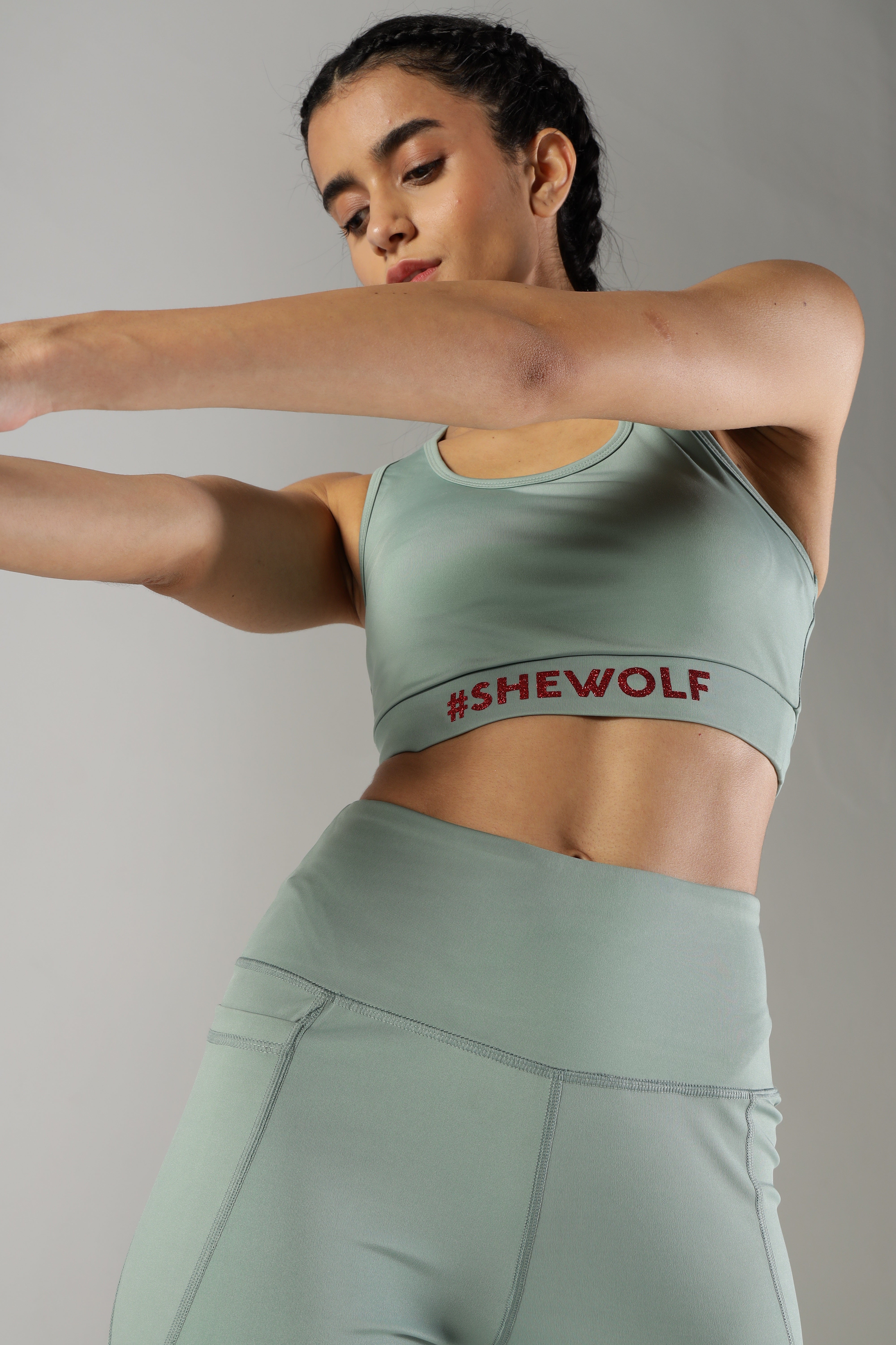 Shewolf Sports Bra - Green