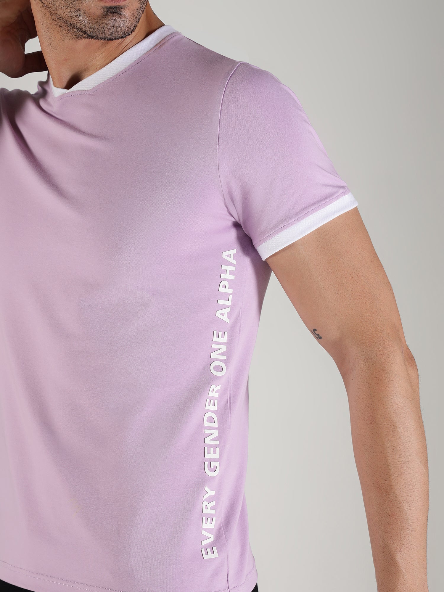 One Alpha Men's Tee - Lavender