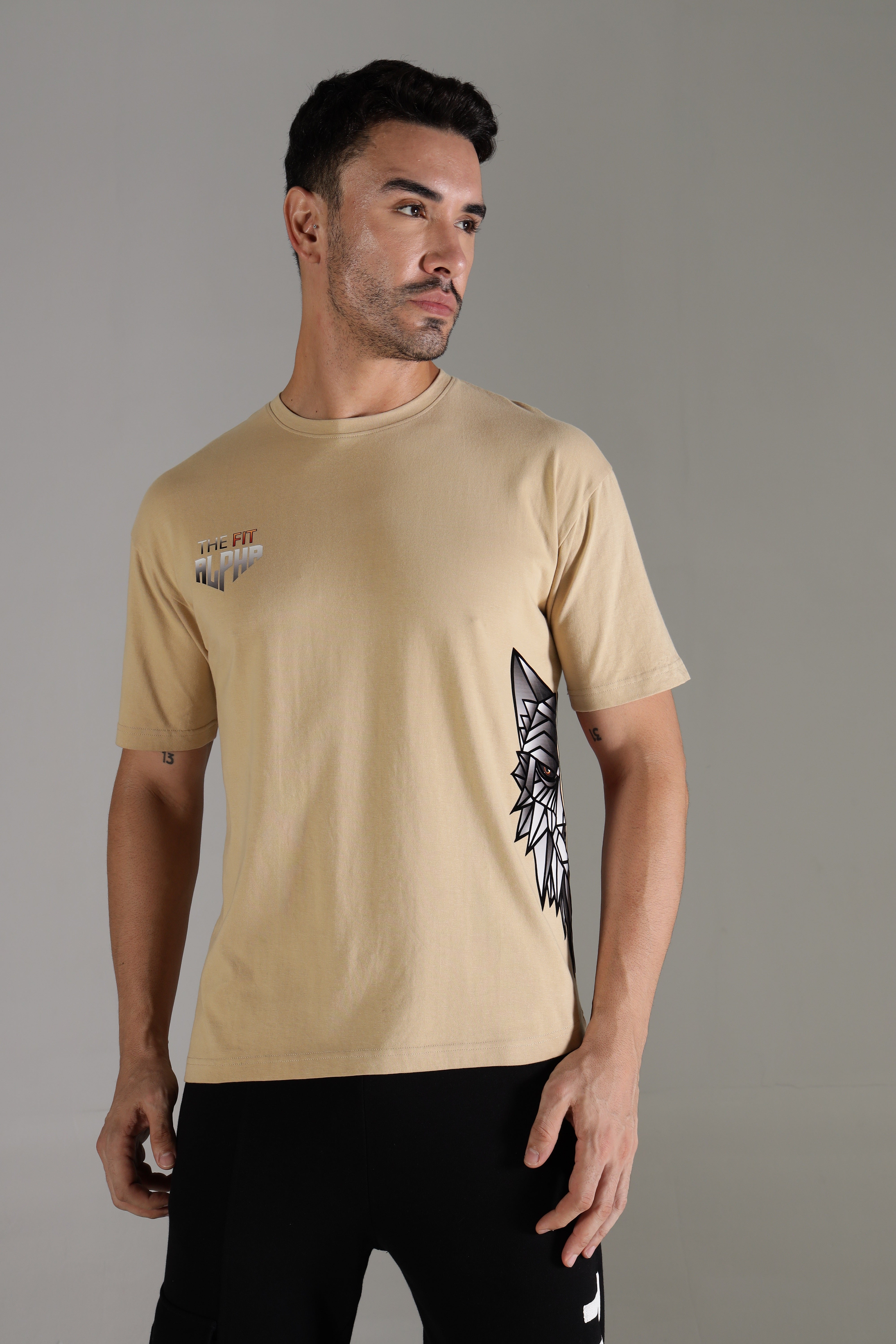 One Alpha Comfort Tee For Men - Beige