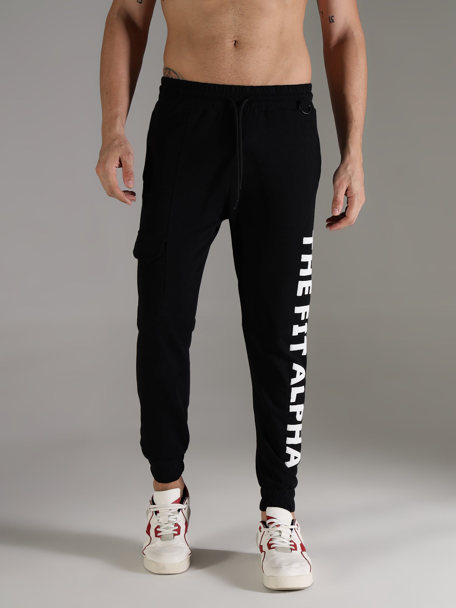 Cotton Terry Men's Joggers - Black